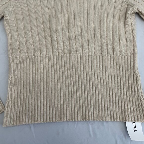 Tory Burch 100% cashmere ribbed sweater, cream, size L - Picture 4 of 12